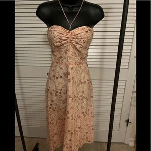 (Sold) J. Crew Strapless Peach Dress